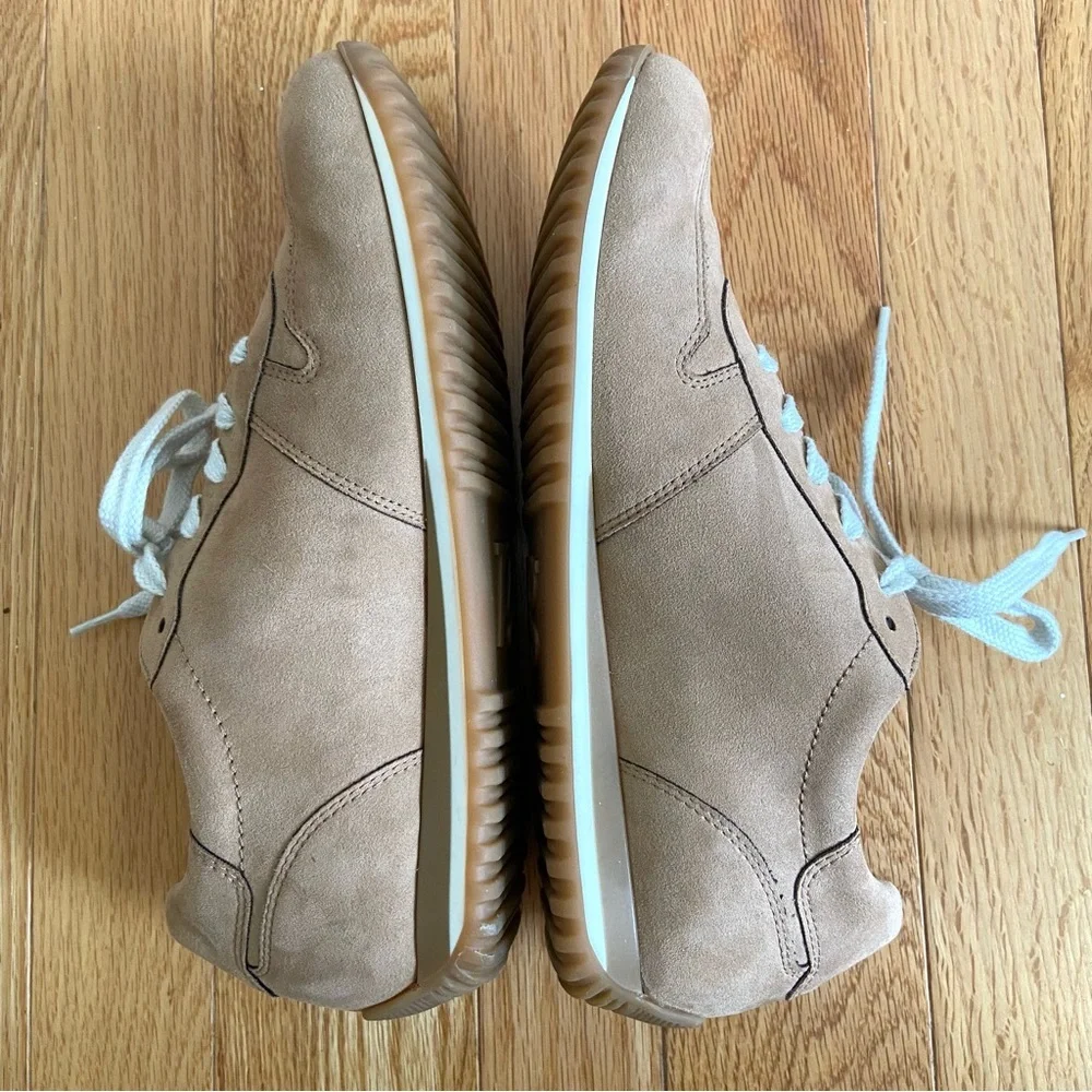 PAUL GREEN TANNER SNEAKER US 8.5 REAL SUEDE RHINESTONE DESIGNER ATHLEISURE